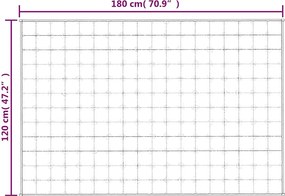 vidaXL Κουβέρτα Βαρύτητας Μπλε 120 x 180 εκ. 9 κ. Υφασμάτινη