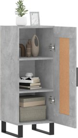 vidaXL Ντουλάπι Γκρι Σκυροδέματος 34,5x34x90 εκ. Επεξεργασμένο Ξύλο