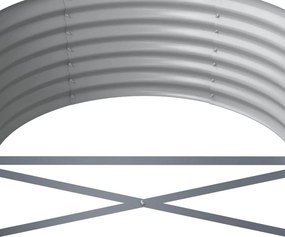 vidaXL Ζαρντινιέρα Καφέ 224x80x36 εκ. Γαλβανισμένος χάλυβας