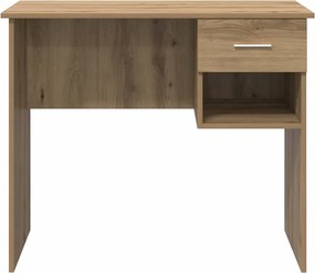 vidaXL Γραφείο με ράφι Artisan Oak 90 x 49 x 75 εκ Επεξεργασμένο ξύλο