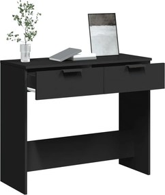 vidaXL Τραπέζι Κονσόλα Μαύρο 90 x 36 x 75 εκ. Επεξεργασμένο Ξύλο