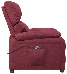 vidaXL Πολυθρόνα Ανακλ. Μπορντό Υφασμάτινη