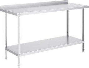 VEVOR Stainless Steel Work Table Commercial Kitchen Work Food Prep Table 24"x60"