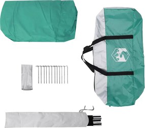 vidaXL Οικογενειακή Σκηνή Πράσινο Θάλ. αδιάβροχη