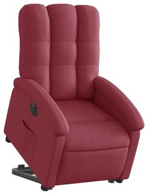 vidaXL Πολυθρόνα Ηλεκτρική Ανακλ. Μπορντό Υφασμάτινη