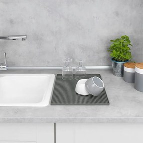 Επιφάνεια Στεγνώματος Πιάτων (40x20) Wenko Maxi Grey 54717100