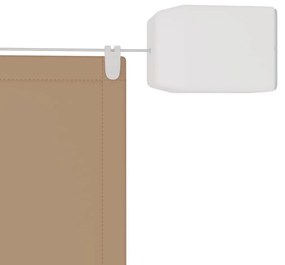 vidaXL Τέντα Κάθετη Taupe 180 x 360 εκ. από Ύφασμα Oxford