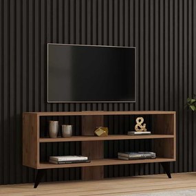 Έπιπλο τηλεόρασης Prestige pakoworld σε sonoma απόχρωση 120x29,6x50εκ