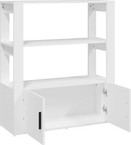 vidaXL Ντουλάπι Λευκό 80 x 30 x 90 εκ. από Επεξεργασμένο Ξύλο