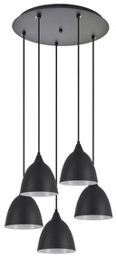 SE21-BL-B10-5BL-MS2 ADEPT PENDANT Black Metal Shade +