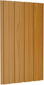 vidaXL Πάνελ οροφής 36 τεμ. Φυσικό 80 x 45 cm Γαλβανισμένος χάλυβας