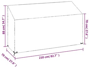 ΚΑΛΥΜΜΑΤΑ ΠΑΓΚΟΥ ΜΕ 12 ΚΡΙΚΟΥΣ 2 ΤΕΜ. 210X70X70/88 ΕΚ. ΠΟΛΥΑΙΘ. 3155392