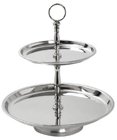 Ορντεβιέρα Διώροφη Get214 38X26cm Silver Espiel Ανοξείδωτο Ατσάλι