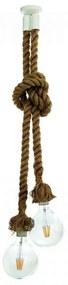 Φωτιστικό Οροφής 4381-2 10x160cm 2xΕ27 White Inlight Rope, Metal