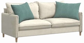 vidaXL Μαξιλάρι Καναπέ 2 pcs Θαλασσί 70 x 50 cm Υφασμάτινο Κορντουρά
