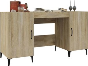vidaXL Γραφείο Sonoma Δρυς 140 x 50 x 75 εκ. από Επεξεργασμένο Ξύλο
