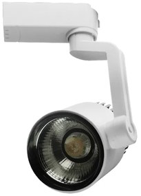 Μονοφασικό Bridgelux COB LED Φωτιστικό Σποτ Ράγας 15W 230V 1650lm 24° Φυσικό Λευκό 4500k GloboStar 93013