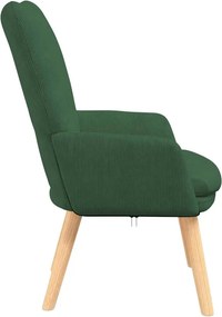 vidaXL Πολυθρόνα Τζαγκουάρ Πράσινο 63 x 67 x 94 εκ. ύφασμα