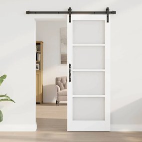 vidaXL Συρόμενη Πόρτα ORKDAL Λευκό 73.5 x 198.5 εκ. Ξύλο και μέταλλο