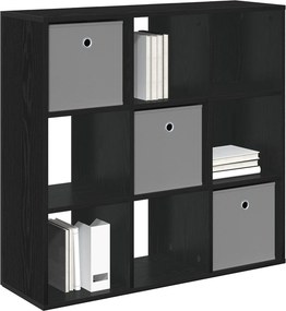 vidaXL Πλαϊνό γραφείο Μαύρη Οξυά 88,5 x 29 x 84,5 εκ.