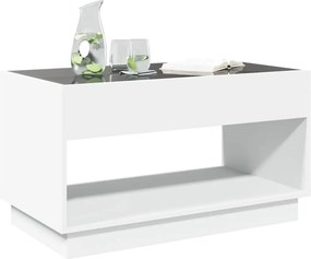 vidaXL Τραπεζάκι Σαλονιού Infinity LED Λευκό 90x50x50 εκ.