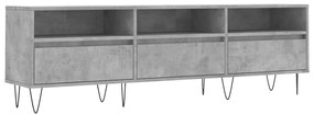 vidaXL Έπιπλο Τηλεόρασης Γκρι Σκυρ. 150x30x44,5 εκ. Επεξ. Ξύλο