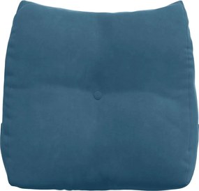 vidaXL Μαξιλάρι Πλάτης Μπλε 45 x 24 x 50 εκ Βελούδο