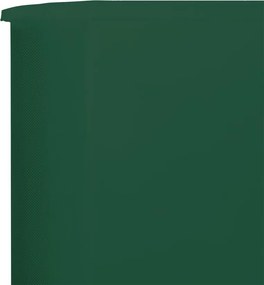 vidaXL Προστατευτικό Αέρα με 5 Πάνελ Πράσινο 600 x 160 εκ. Υφασμάτινο