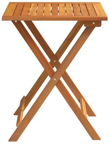 vidaXL Αναδιπλούμενο Τραπέζι Κήπου Φυσικό 60 x 60 x 72 cm