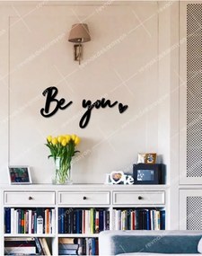 Stewehome Γράμμα τοίχου Be You Μαύρο