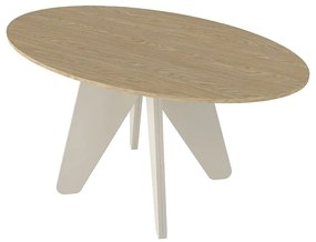 Τραπέζι Rebel Megapap χρώμα rota oak - sandstone 150x90x75εκ.