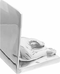 vidaXL Βιβλιοστάτες 2 pcs Ασημί 12 x 15 x 18 εκ. Αλουμίνιο