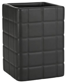Ποτηράκι Μπάνιου Tiles 02-27704 7,5x11cm Black Estia Κεραμικό