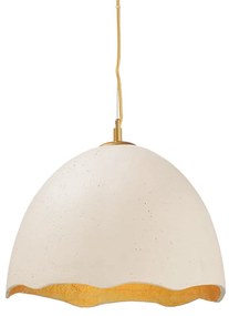 Φωτιστικό Οροφής Μονόφωτο Aca V3722351PWG Cream/Gold