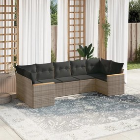 vidaXL Patio Sofa Set 7-θέσια Grey