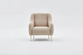 Πολυθρόνα Simena - Χρώμα Μπεζ Gold - 77x70x77εκ