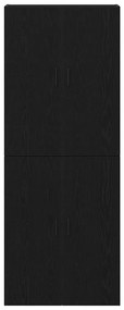 vidaXL Επιτοίχιο ντουλάπι 2 pcs Μαύρη δρυς 69.5 x 34 x 90 εκ.