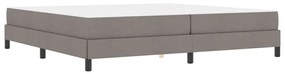 vidaXL Κρεβάτι με ελατήρια με στρώμα Taupe 200 x 200 cm ύφασμα