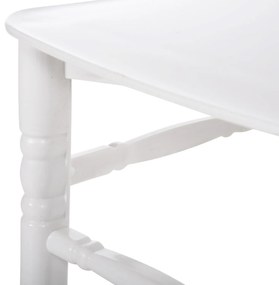 ΚΑΡΕΚΛΑ ΠΟΛΥΠΡΟΠΥΛΕΝΙΟΥ CATERING TIFFANY NEW HM8058.03 ΛΕΥΚΗ 41.2x49.7x89Υεκ. - 0536038 - HM8058.03