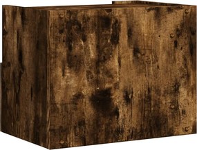 vidaXL Κομοδίνο Επιτοίχιο Καπνιστή Δρυς 45x30x35 εκ.