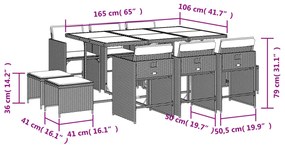 ΣΕΤ ΤΡΑΠΕΖΑΡΙΑΣ ΚΗΠΟΥ 11 ΤΕΜ. ΜΠΕΖ ΣΥΝΘΕΤΙΚΟ ΡΑΤΑΝ ΜΕ ΜΑΞΙΛΑΡΙΑ 3211150