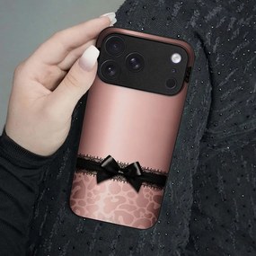 Θήκη Sonique DIVA Series για Apple iPhone 12 Pro Max Λεοπάρ Φιόγκος – Ροζ