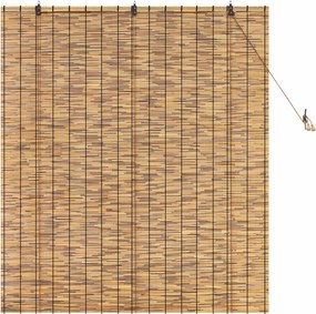 vidaXL Ρόλερ (στόρι) Καφέ 140 x 160 cm Καλάμι