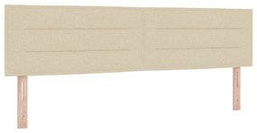 vidaXL Κρεβάτι με Ελατήρια και Στρώμα – Κρεμ, 180 x 200 εκ, Ύφασμα