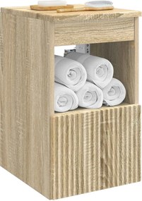 vidaXL Ντουλάπι Μπάνιου Sonoma Δρυς 30 x 44,5 x 50 εκ.