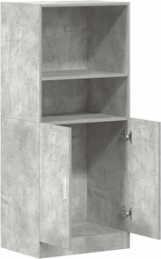 vidaXL Ντουλάπι κουζίνας σκυρόδεμα γκρι 57x41,5x131,5 cm