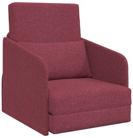 vidaXL Καναπές Κρεβάτι 2 σε 1 Μπορντό 65x80x83 εκ. Υφασμάτινος