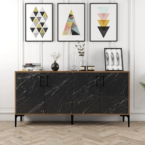 Stewehome Ξύλινος Μπουφές Μοντέρνος 160x35x78 cm