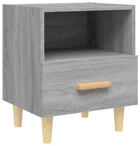vidaXL Κομοδίνα 2 τεμ. Γκρι Sonoma 40 x 35 x 47 εκ.