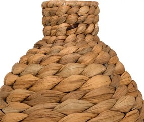 Βάζο Velout pakoworld από υάκινθο σε φυσική απόχρωση Φ18x57εκ